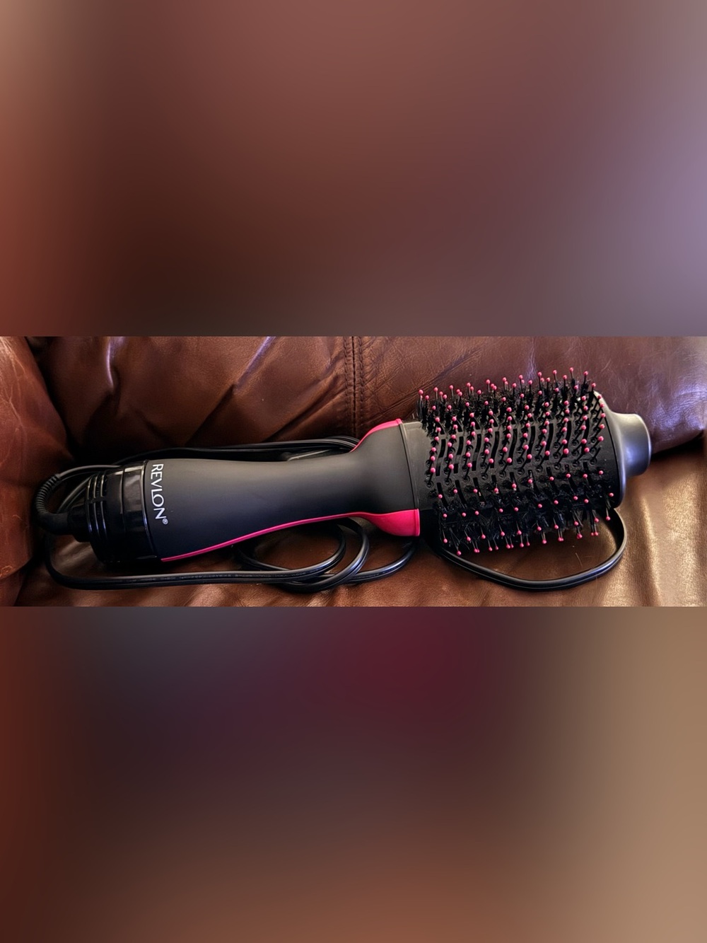 Revlon Black and Pink Hot Air Brush Styler